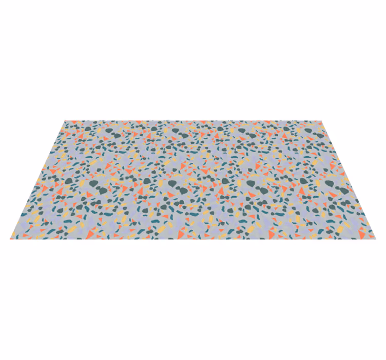 Tapis vinyle marbre formes abstraites vibrantes - TenStickers