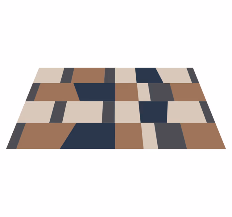 Tapis vinyle rayures motif rayé géométrique - TenStickers