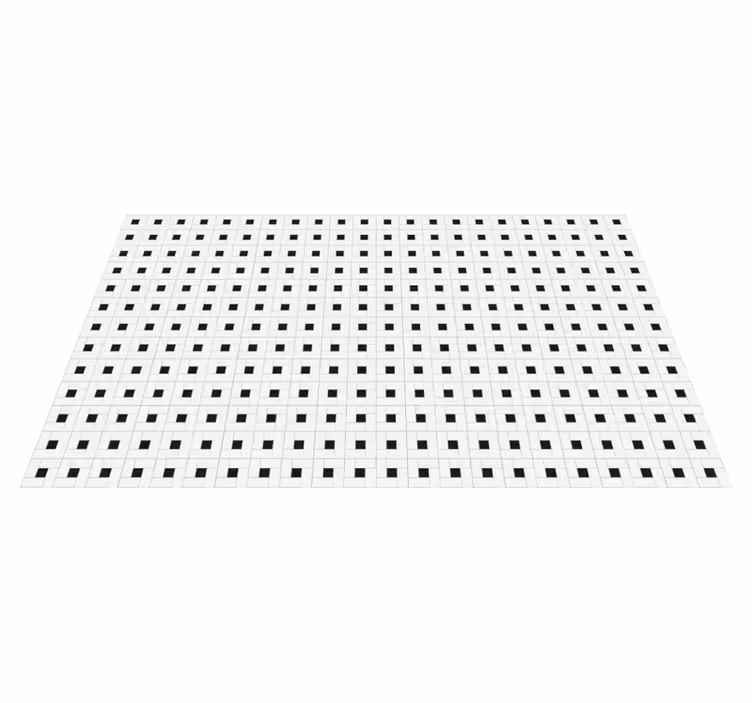 Tapis vinyle carreaux de ciment style de motif quadrillé - TenStickers