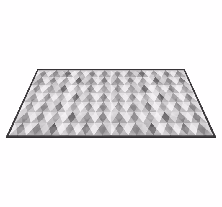 Tapis vinyle géométrique motif triangle - TenStickers