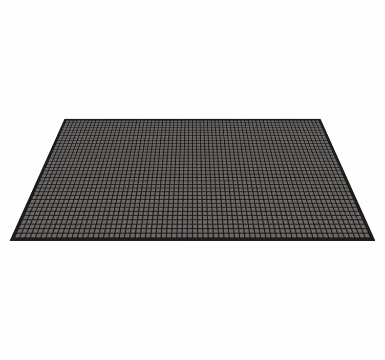 Tapis vinyle rayures grille géométrique - TenStickers