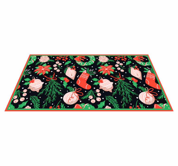 Tapis vinyle noël motifs festifs et saisonniers - TenStickers