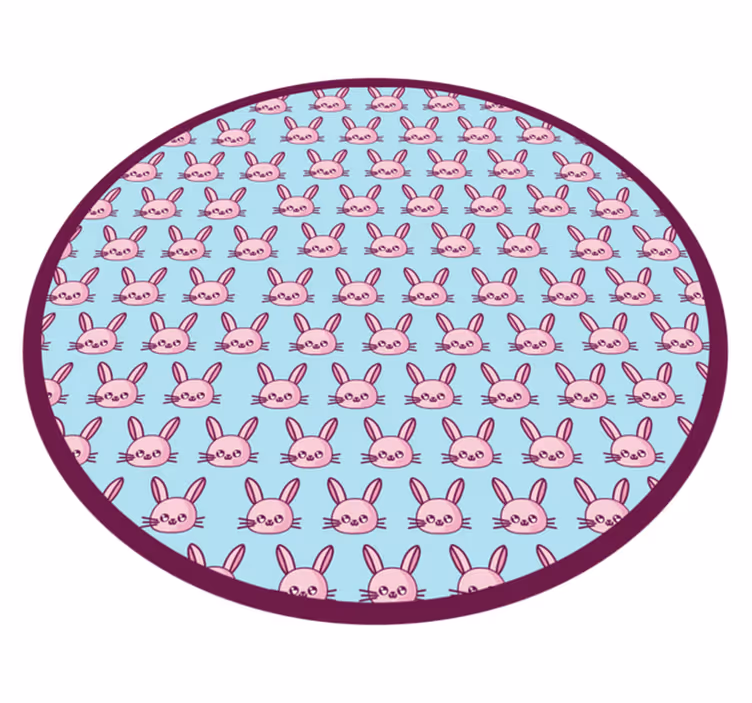Tapis vinyle chambre bébé aire de jeux pour lapins - TenStickers
