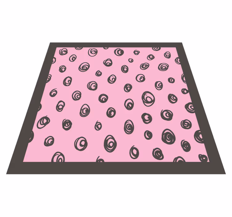 Tapis vinyle chambre décor à motifs en spirale - TenStickers