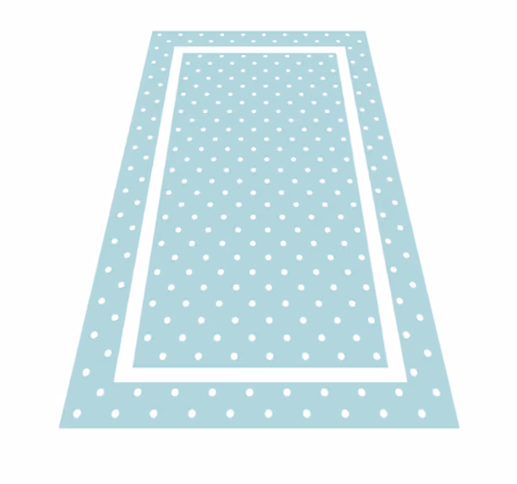 Tapis vinyle chambre simplicité à pois - TenStickers