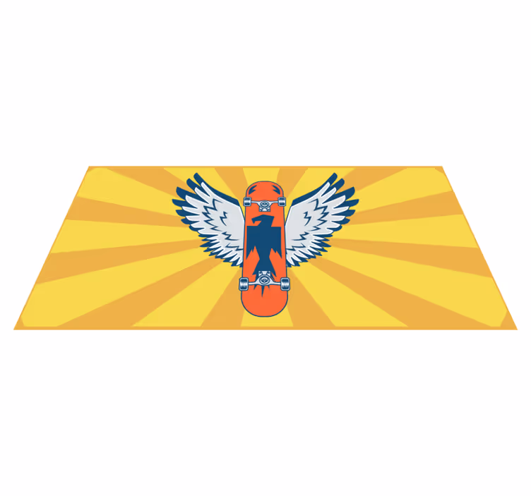 Tapis vinyle autres tapis décoration d'ailes de skateboard - TenStickers