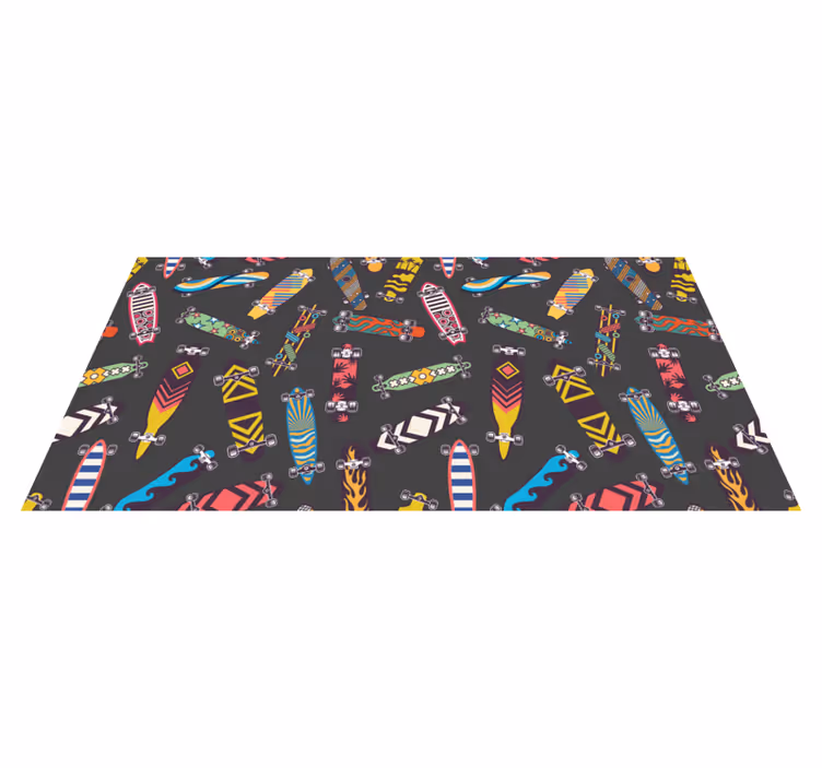 Tapis vinyle jeux modèles de skateboard - TenStickers