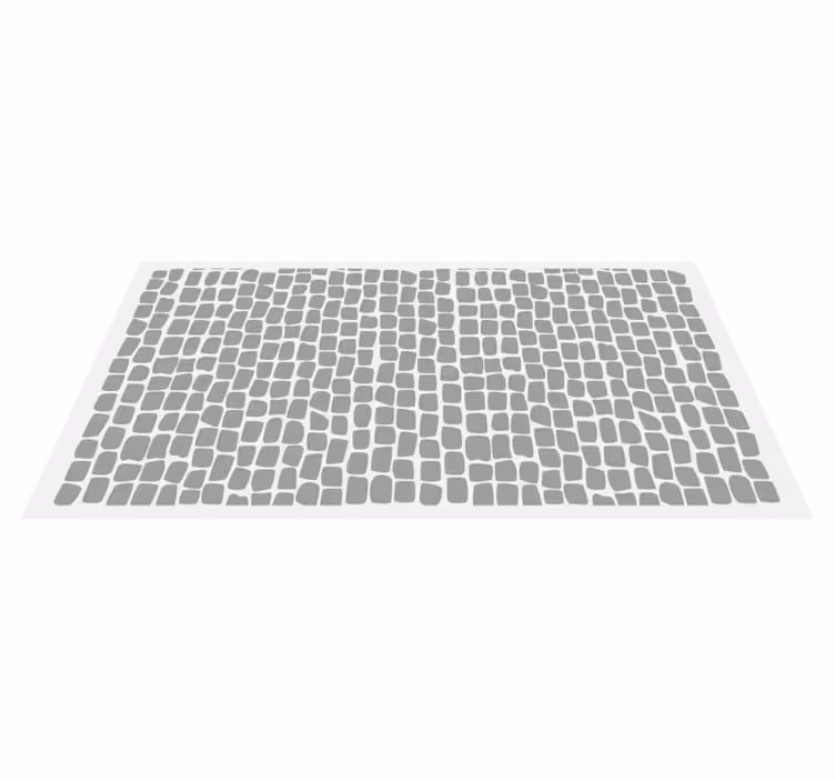 Tapis vinyle cuisine effet pavés de pierre - TenStickers