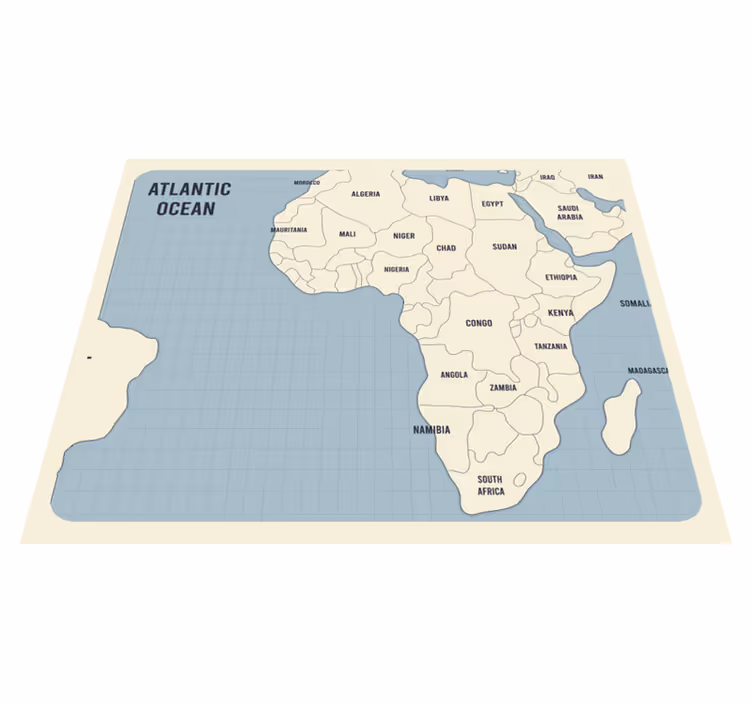 Tapis vinyle carte du monde représentation cartographique - TenStickers