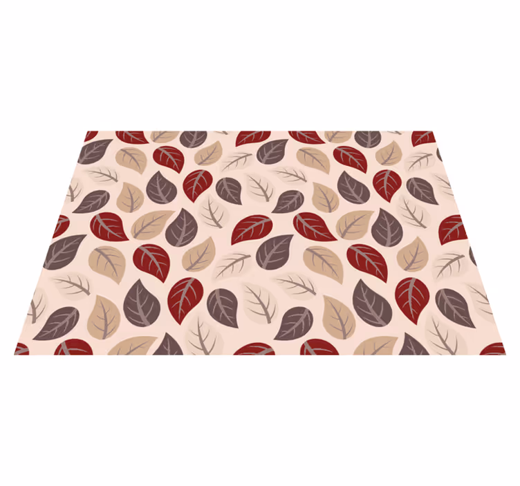 tapis vinyle salon vinylee de feuilles dautomne - TenStickers