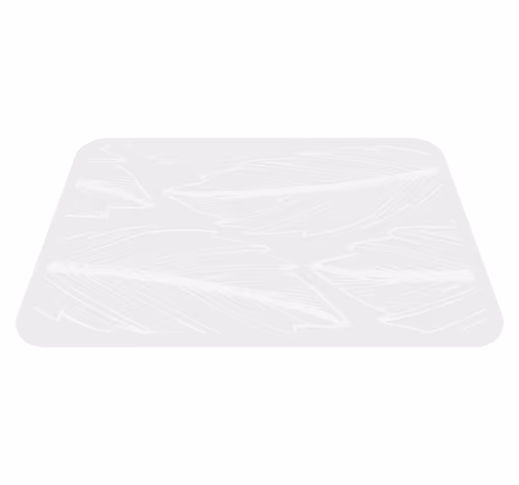 Tapis vinyle nature motif d'empreinte de plume - TenStickers