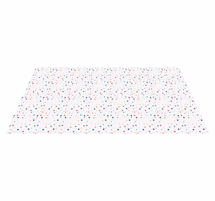Tapis vinyle pour enfants amusant à pois - TenStickers