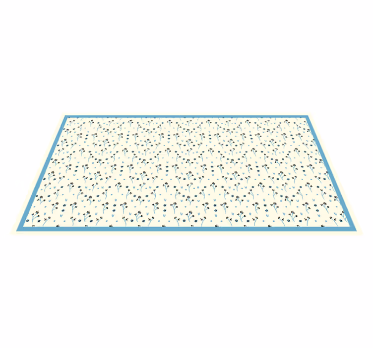 Tapis vinyle chambre motif botanique subtil - TenStickers