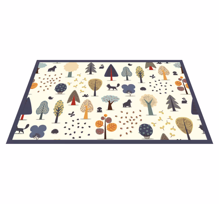 Tapis vinyle chambre vinylee de forêt élégant - TenStickers