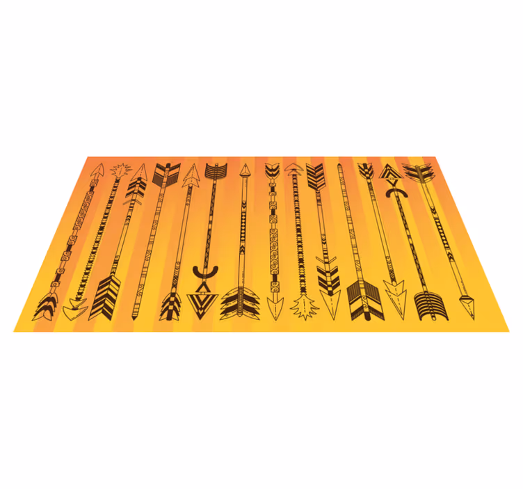 Tapis vinyle éthnique motif de flèche tribale - TenStickers