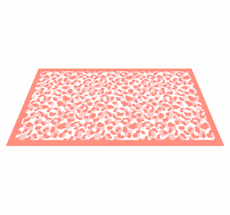Tapis vinyle animal motif léopard doux - TenStickers