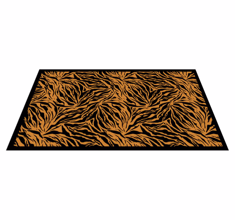 Tapis vinyle animal rayures de tigre audacieuses - TenStickers