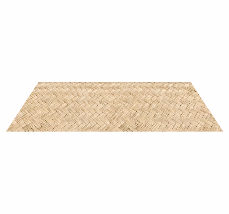 Tapis vinyle retro Tapis de chaume - TenStickers