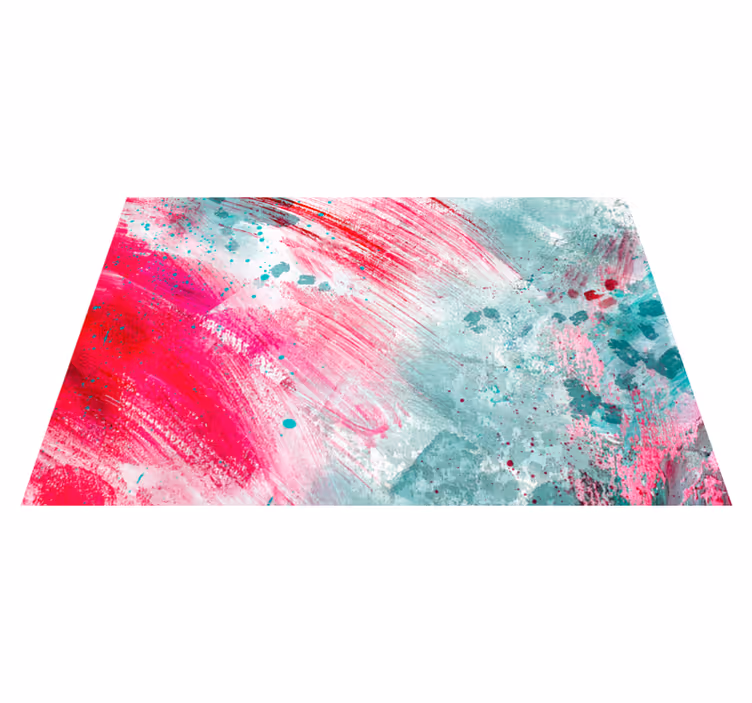 Tapis vinyle moderne une touche de couleurs - TenStickers