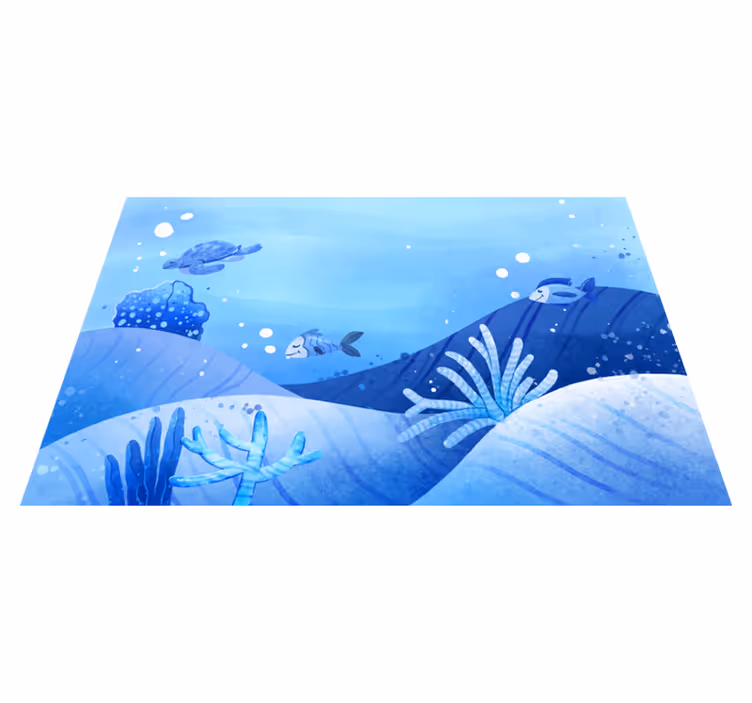 Tapis vinyle nature scène océanique - TenStickers