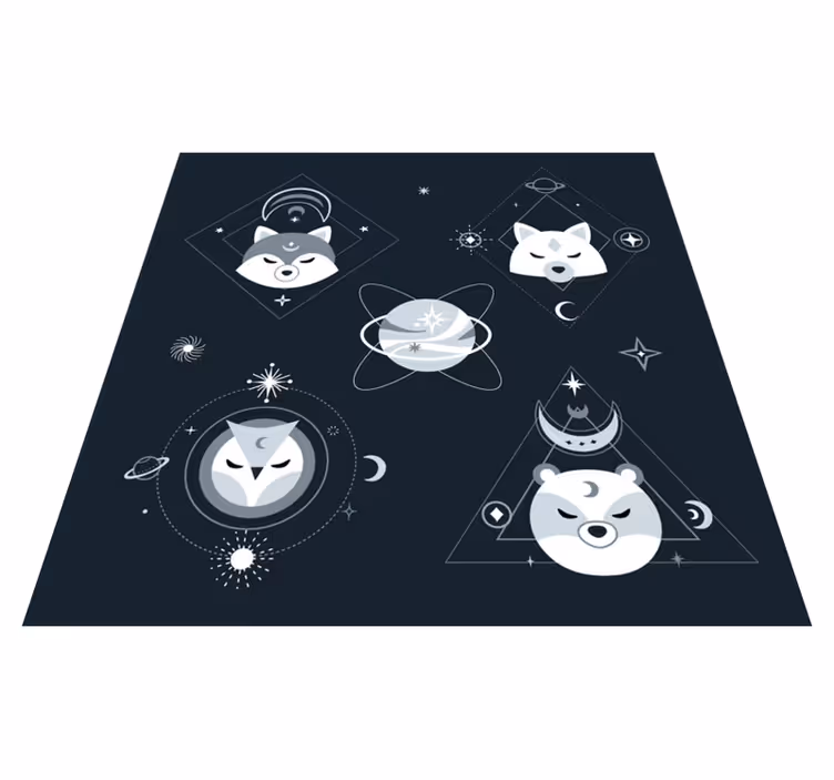 Tapis vinyle pour enfants Animaux nordiques  - TenStickers