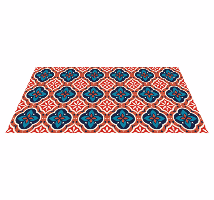 Tapis mosaique vinyle motivation botanique vibrante - TenStickers