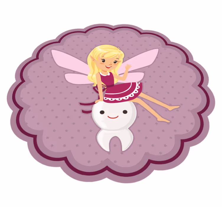 Tapis vinyle pour enfants fée et dent - TenStickers