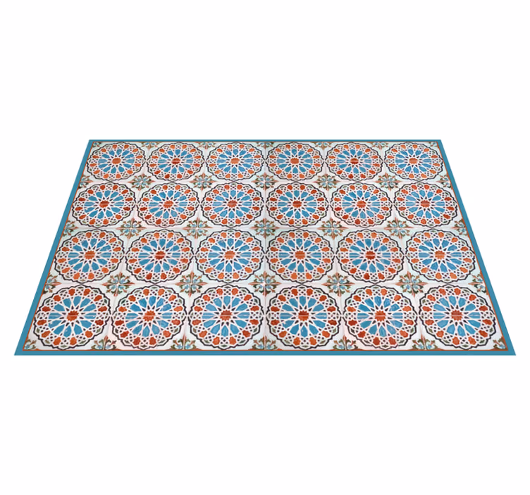 Tapis vinyle cuisine tuiles animées - TenStickers