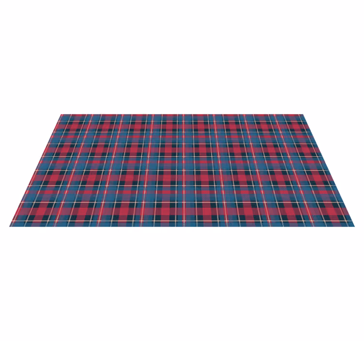 Tapis vinyle rayures style à carreaux - TenStickers