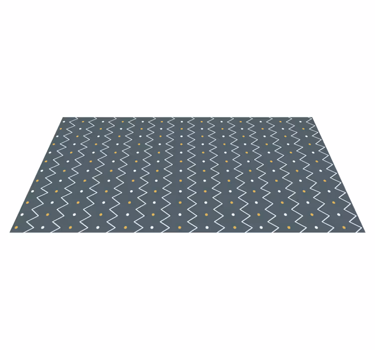 Tapis vinyle rayures style zigzag à chevrons - TenStickers