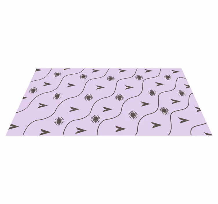 Tapis vinyle moderne motif de vague vibrant - TenStickers