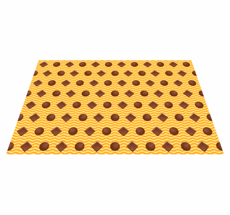 Tapis vinyle cuisine motif chocolat - TenStickers