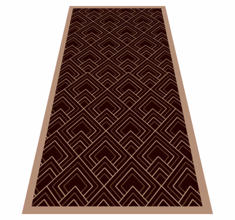 Tapis vinyle chambre composition noire - TenStickers