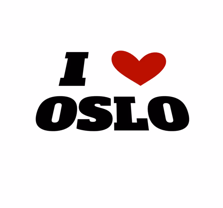 Tapis vinyle citation j'adore oslo - TenStickers