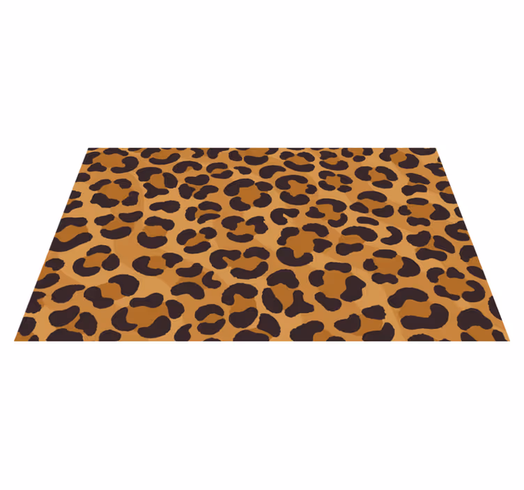 Tapis vinyle animal style à motifs léopard - TenStickers
