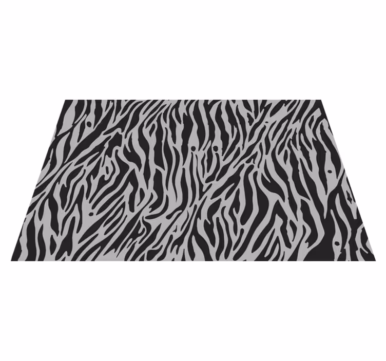 Tapis vinyle animal rayures à motif zébré - TenStickers