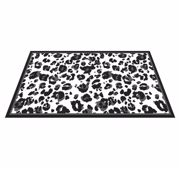 Tapis vinyle animal motif de taches noires - TenStickers