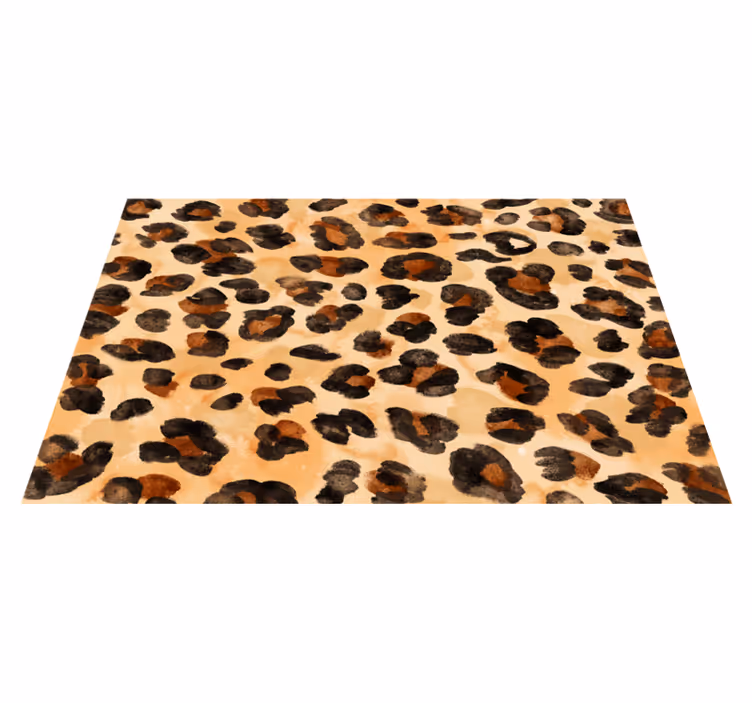Tapis vinyle animal motif taches de léopard - TenStickers