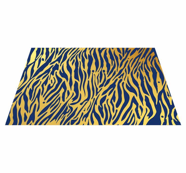 Tapis vinyle animal motif rayures zèbre - TenStickers