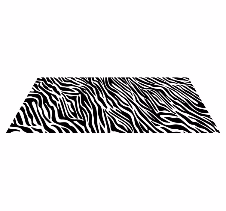 tapis vinyle salon Fines rayures zébrées - TenStickers