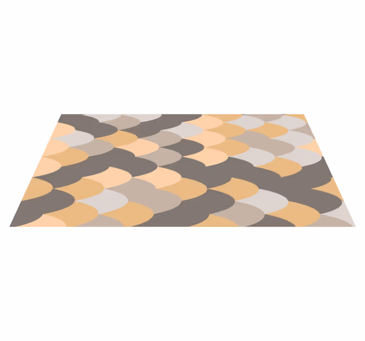 Tapis vinyle rayures motif de vagues subtil - TenStickers