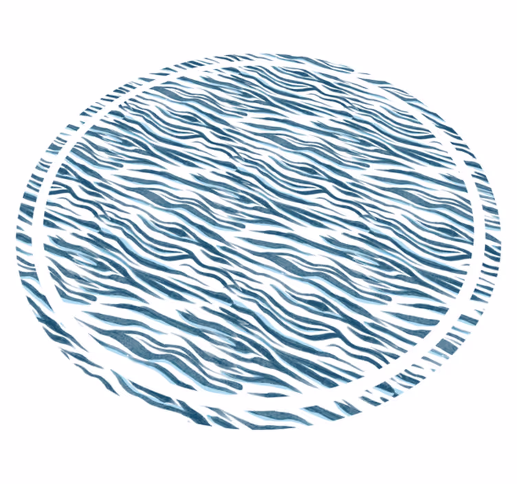 Tapis vinyle animal vague zébrée élégante - TenStickers