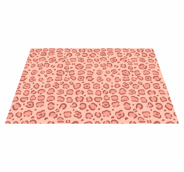 Tapis vinyle animal pois léopard - TenStickers
