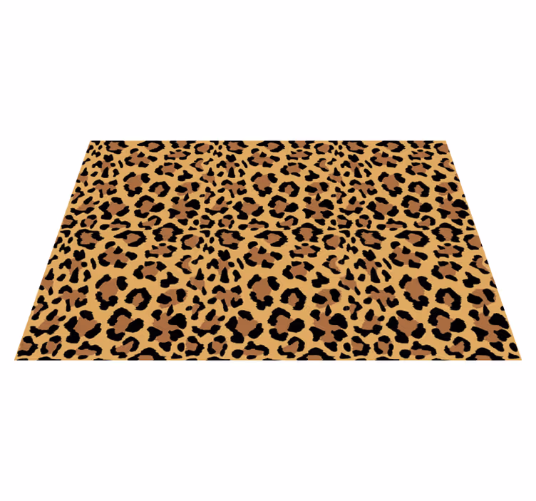 Tapis vinyle animal à motifs léopard - TenStickers