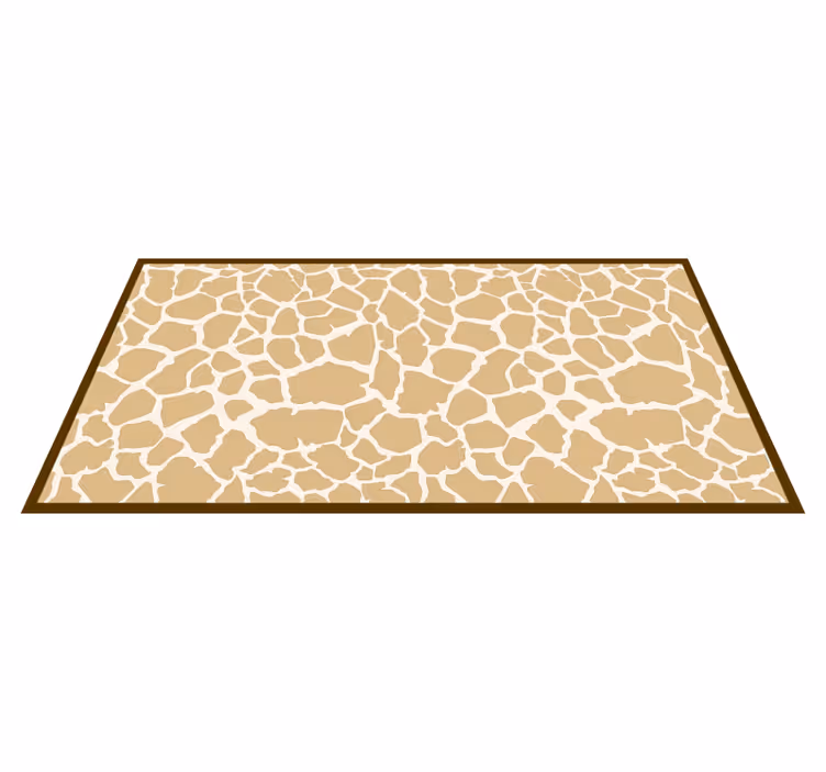 Tapis vinyle animal motif de taches de girafe - TenStickers