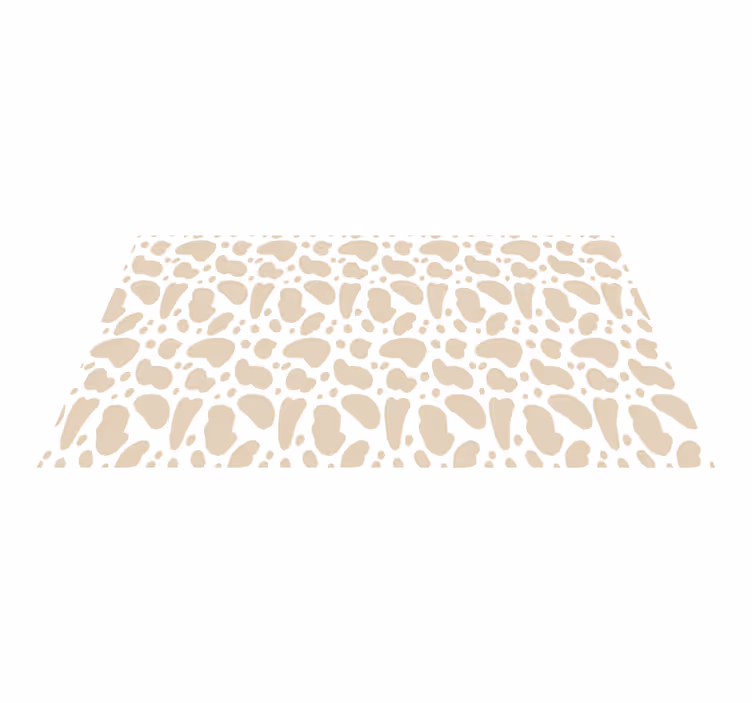 Tapis vinyle animal taches de girafe beiges - TenStickers