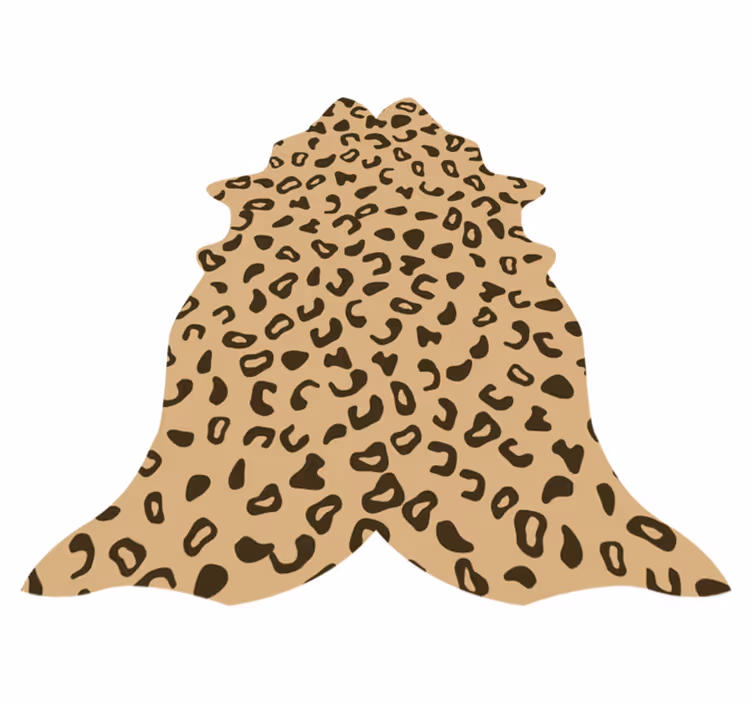 Tapis vinyle animal motif en forme de léopard - TenStickers