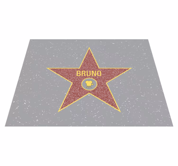 Tapis vinyle personnalisé reconnaissance des étoiles - TenStickers