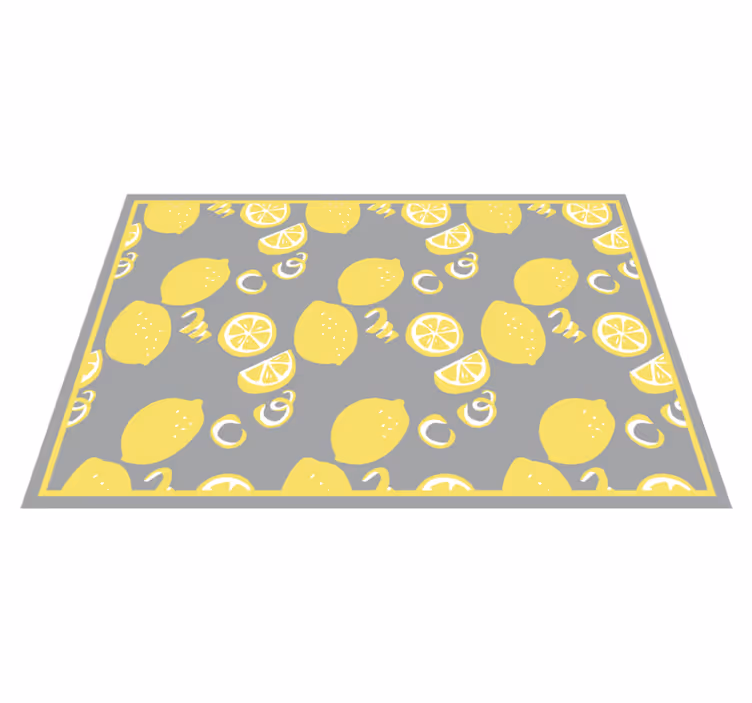 Tapis vinyle cuisine motif fruits citrus - TenStickers