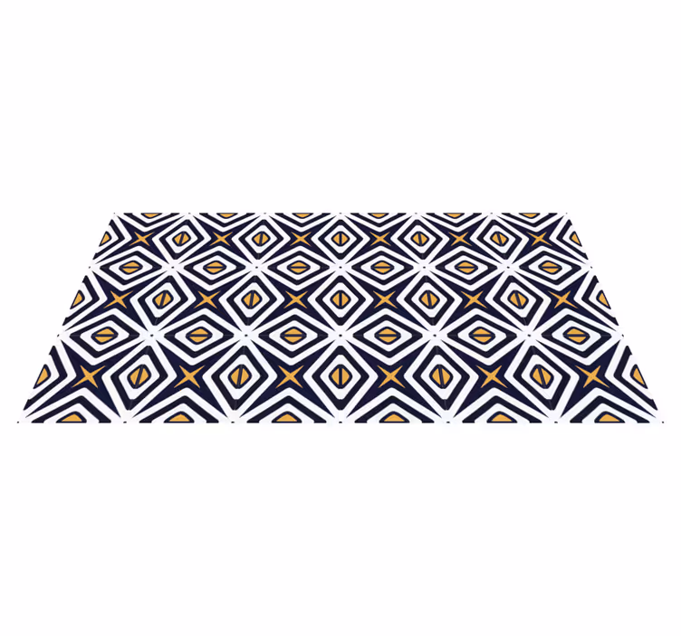 Tapis vinyle géométrique motif en forme de losange - TenStickers
